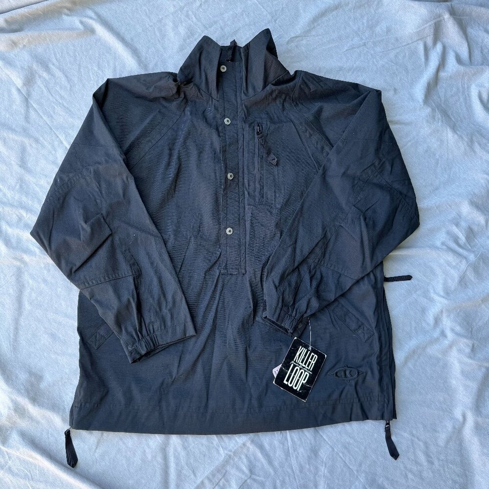 NWT Killer Loop Fatman Ski Snowboard Winter Anorak Pullover Black Jacket Medium